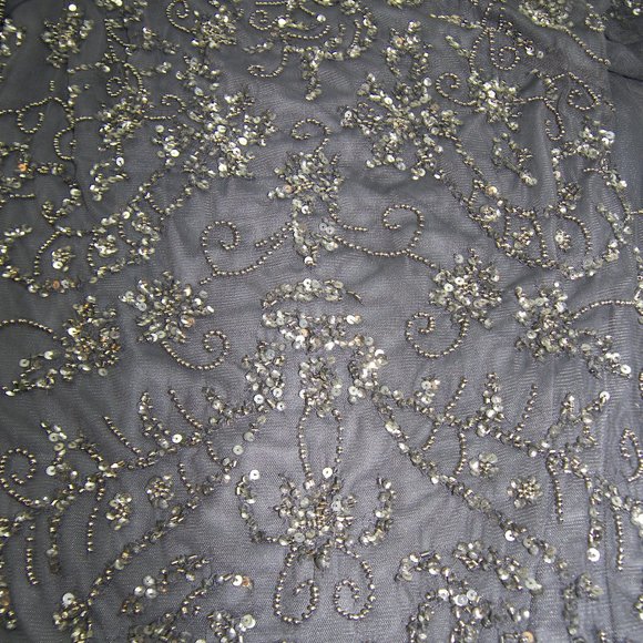 Anthropologie Adrianna Papell Floral Beaded Maxi - Picture 10 of 11